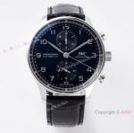 ZF Factory IWC Portuguese Cal.69355 Chronograph Black 41mm watch Superclone